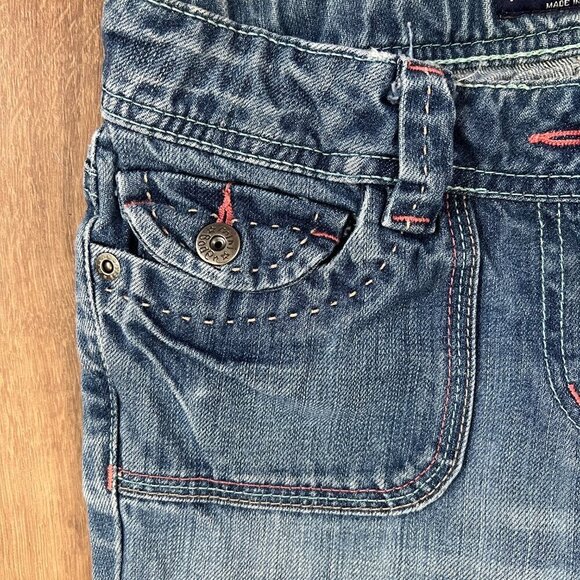 Mini Boden Flare Flap Button Pocket Jeans Sz 11Y - Picture 6 of 11